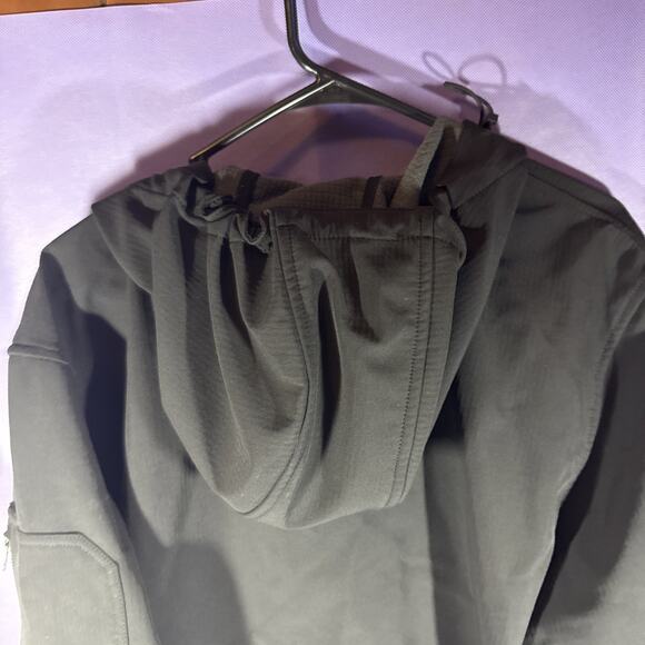 Carhartt Rain Defender Hooded Jacket, 0J3829-M, Black, XL Size - Picture 11 of 12